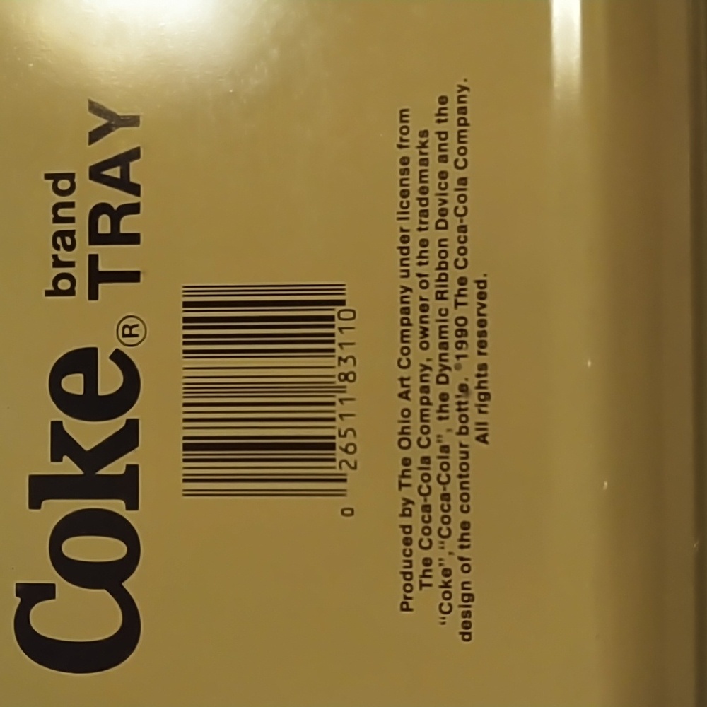 Vintage 1990 Coca Cola tray "Through the Years" print. Pristine! - Picture 4 of 6